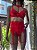 VIVIAN CONJUNTO EM RENDA COM ARO E CINTA LIGA - VERMELHO - Imagem 1