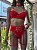 VERENA CONJUNTO EM RENDA COM ARO CINTA LIGA E CORRENTES  - VERMELHO - Imagem 1