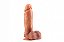 Pênis Real Dick Ultra Realístico com Escroto e Ventosa 18cm - PVUR014 - Imagem 1