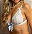 RITA BRALETE EM RENDA - BRANCO C/ AZUL - Imagem 1