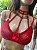 MARISA CONJUNTO EM RENDA COM ARO CINTA LIGA E CORRENTES - VERMELHO BORDÔ - Imagem 2