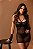 NATALIA DRESS SEXY COM TULE E LUVA + FIO - PRETO - Imagem 4