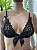 RITA BRALETE EM RENDA - PRETO C/ DOURADO - Imagem 1