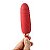 FLOWERY PLUS Vibrador de Ponto G e Clitóris com Língua / Vai e vem Formato de Rosa cor Vermelho - 7868 - Imagem 2