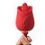 FLOWERY PLUS Vibrador de Ponto G e Clitóris com Língua / Vai e vem Formato de Rosa cor Vermelho - 7868 - Imagem 3