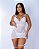 FATAL SEXY CAMISOLA + FIO EM RENDA E TULE BRANCO - TAM P - Imagem 1