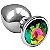 PLUG ANAL G REDONDO CROMADO PEDRA FRUTA COR - 5847 - Imagem 1