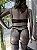 ADELIA CONJUNTO COM CINTA LIGA E BOJO - PRETO TAM G - Imagem 2