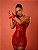 FETICHE DRESS COM VENDA, ARO E TULE + FIO - VERMELHO BORDÔ - Imagem 1