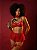 CUPIDO CONJUNTO COM ARO E SAIA, PERSEX E COLEIRA PERSONALIZÁVEL + FIO - VERMELHO BORDÔ - Imagem 3