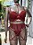 ADELIA CONJUNTO COM CINTA LIGA E BOJO - VERMELHO BORDÔ TAM G - Imagem 1