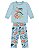 Pijama Menino Dinossauro Azul BRILHA NO ESCURO - Imagem 1