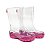 Galocha KidSplash! Lisa Transparente Incolor/Pink - Imagem 2