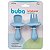 Kit Talheres Silicone Azul - Imagem 5