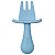 Kit Talheres Silicone Azul - Imagem 2