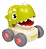 Carrinho Dino Com Fricção E Apito Verde Claro Buba - Imagem 1