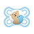 Chupeta 6 Meses Perfect Azul Embalagem Dupla - Mam Baby - Imagem 2