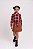 Conjunto Country  Feminino Camisa Xadrez Vermelha + Saia - Imagem 1