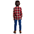 Camisa Infantil Xadrez Masculina Vermelha - Festa Junina - Imagem 3