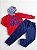 Conjunto de Moletom Infantil Faster Vermelho - Imagem 1