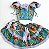 Conjunto Infantil Festa Junina Floral Azul - Imagem 1