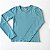 Blusa Infantil Menina em Cotton Básicos Azul Turquesa - Brandili - Imagem 1