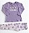 Conjunto Infantil Menina Corações Lilás - Imagem 2