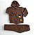 Conjunto de Moletom Infantil Dino Marrom - Imagem 2