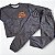 Conjunto de Moletom Infantil Menino Grafite Preto - Imagem 1