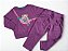 Conjunto de Moletom Infantil Ursinho Roxo - Imagem 1