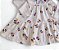 Vestido Infantil Floral Branco com Manga Longa - Brandili - Imagem 3