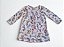 Vestido Infantil Animais Branco com Manga Longa - Brandili - Imagem 1