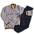 Conjunto de Moletom Infantil Game Over Cinza - Imagem 1