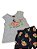 Conjunto Infantil Menina Feeling Fresh Cinza - Kyly - Imagem 3