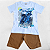 Conjunto Infantil Masculino Camisa e Bermuda Race Branco Brandili - Imagem 1