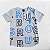 Conjunto Menino Camisa e Bermuda Cinza e Azul - Imagem 3