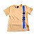 Conjunto Menino em Meia Malha e Short em Moletinho - Laranja e Azul - Imagem 2