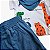 Conjunto  Menino com Babador - Branco e Azul - Imagem 2