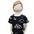 Conjunto Menino Camiseta Preta Estampada + Bermuda Cinza - Imagem 3