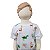 Conjunto Infantil Camiseta Animais Branca + Bermuda Verde - Imagem 4