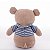 Boneco Infantil em Algodão Urso Tom Linha Color - Zip - Imagem 5