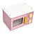 Brinquedo De Madeira Forno Micro-ondas Rosa Büp Baby - Imagem 2