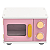 Brinquedo De Madeira Forno Micro-ondas Rosa Büp Baby - Imagem 1