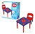 Mesinha Cadeira Infantil Ggb Brinquedos Aranha Plástico Azul Vermelho - Imagem 2