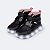 Tênis Cano Médio com Led Pampili Sneaker Luz Glitter Preto - Imagem 1