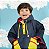 Capa De Chuva KidSplash! Lisa Triple Color Azul Marinho - Imagem 3