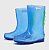 Galocha KidSplash! Slim Dino Transparente/ Azul Neon - Imagem 1