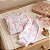 Conjunto Bebê Algodão Pima Peruano Estampa Laços Rosa G/GG - Imagem 1
