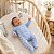 Macacão Bebê Menina Pima Baby Pijama Pé Coberto Floral Azul RN P - Imagem 4