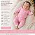 Conjunto Bebê Menina Pima Baby Body Calça Borboletas Rosa P M - Imagem 8